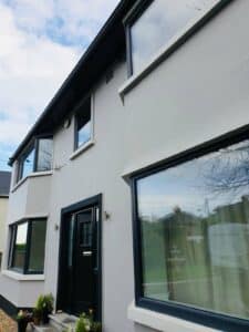 Black aluclad window by Expert Windows – part of our wide range of aluminium windows Ireland.