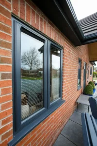 Entrance renovation featuring a durable upvc windows setup.
