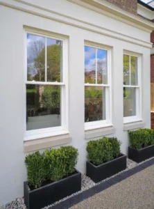 Stylish sash windows adding elegance to the home, sourced from Dublin window experts