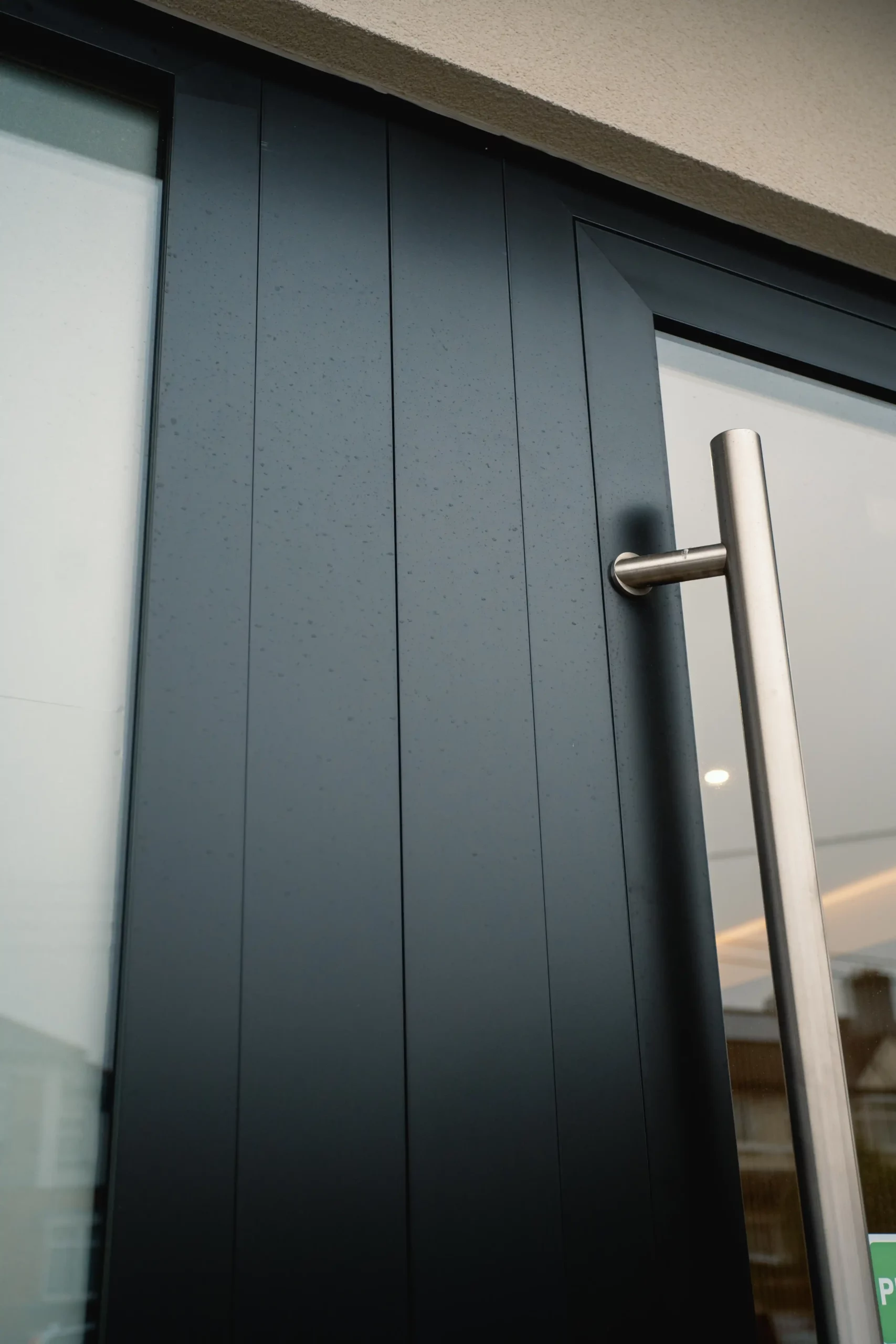 close up image of a newly installed front door