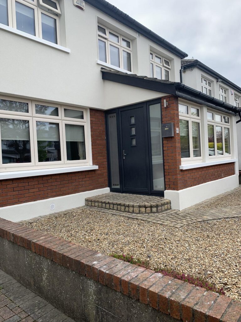 Window upgrade project in Dublin and palladio composite doors installation