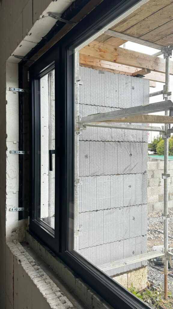 Window replacement project in Dublin with aluminium windows ireland