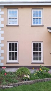 Newly installed windows in Dalkey