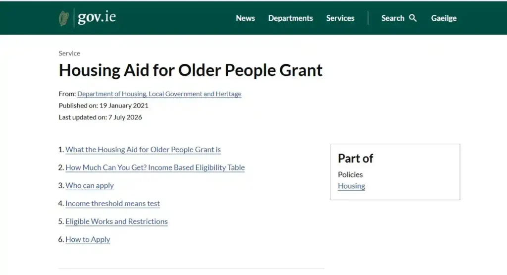 Window and Door Grants for Pensioners in Ireland